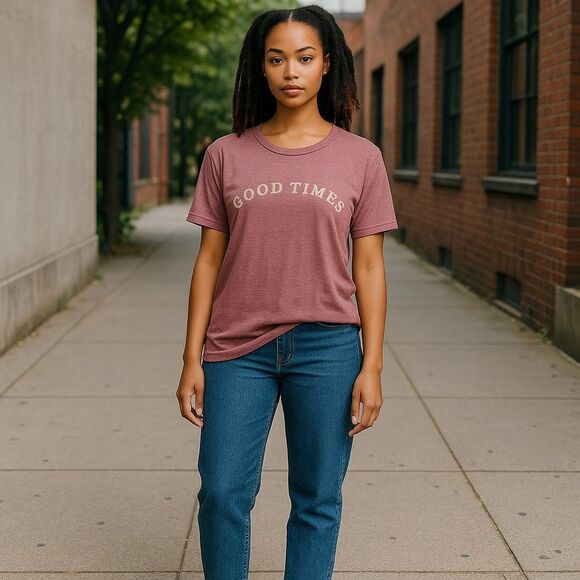 Lucky Brand Good Times Red Wash Tee T-shirt NWT - Picture 9 of 9